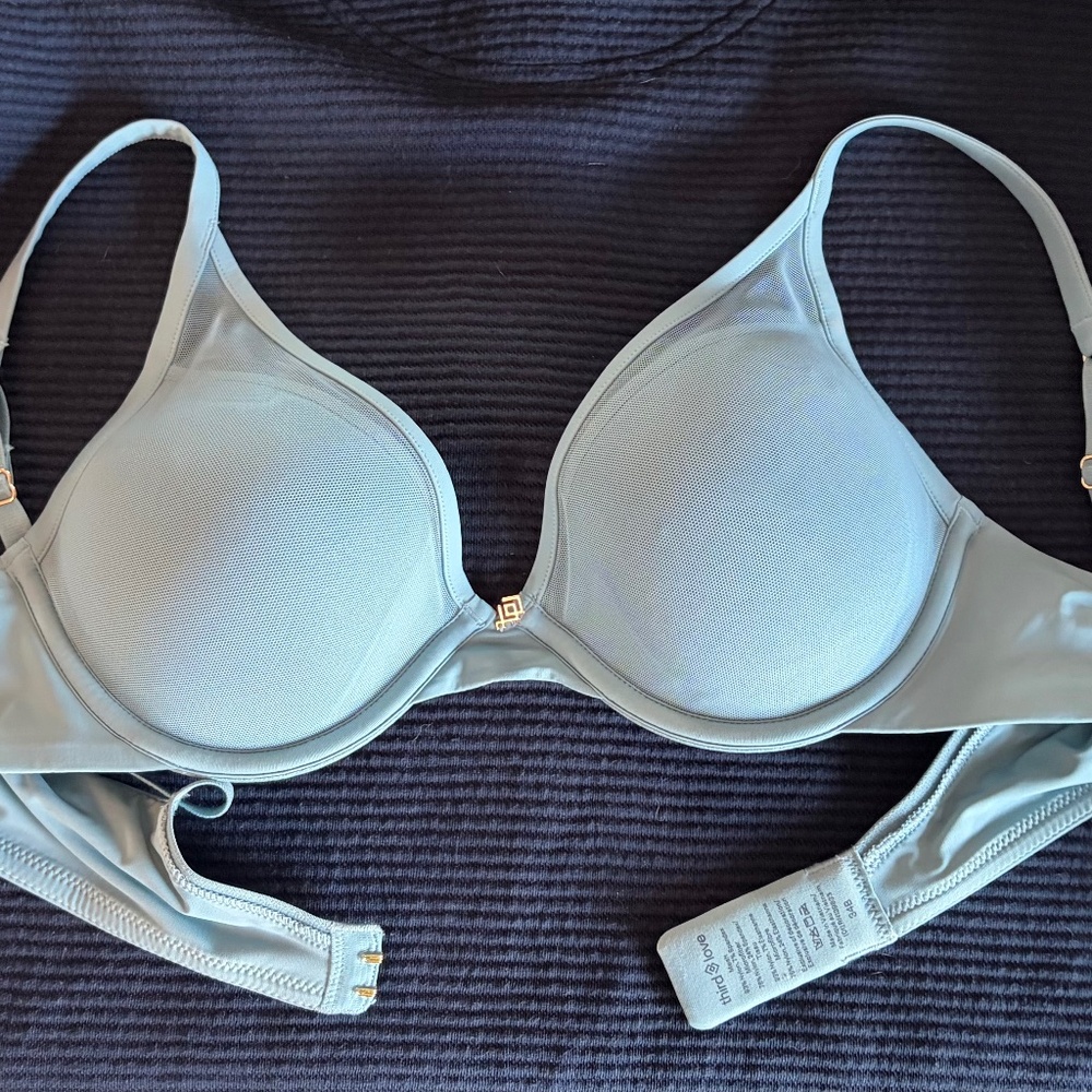 ThirdLove 24/7 Uplift Plunge Bra (Color: STORM)
